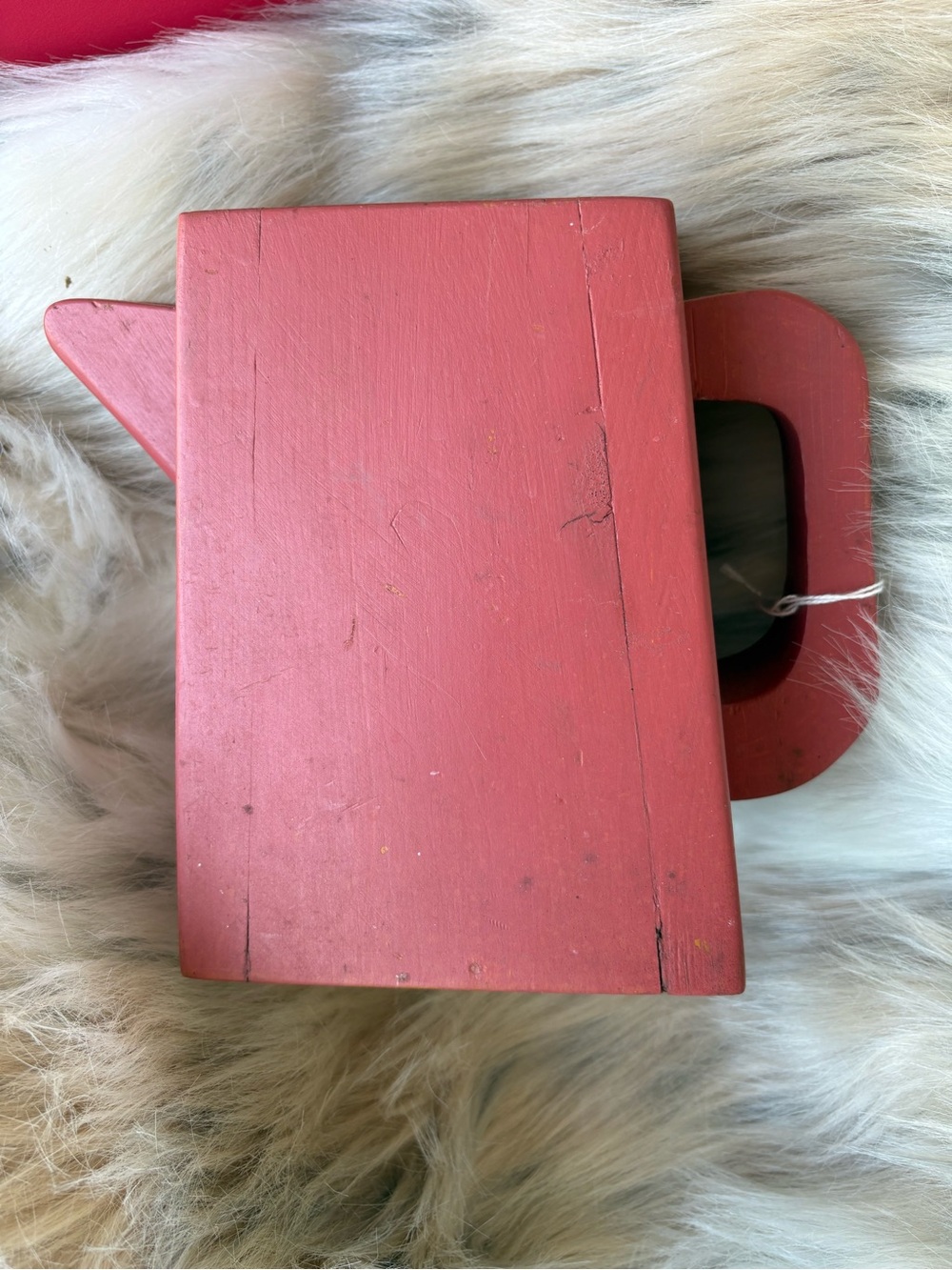 Vintage Wooden Pitcher Vase